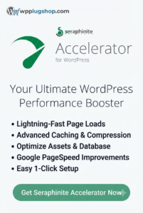 Seraphinite Accelerator 2.29.15 – WordPress Speed Optimization & Cache Plugin