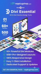 Divi Essential – Premium Divi Builder Extension with Advanced Modules & WooCommerce Elements