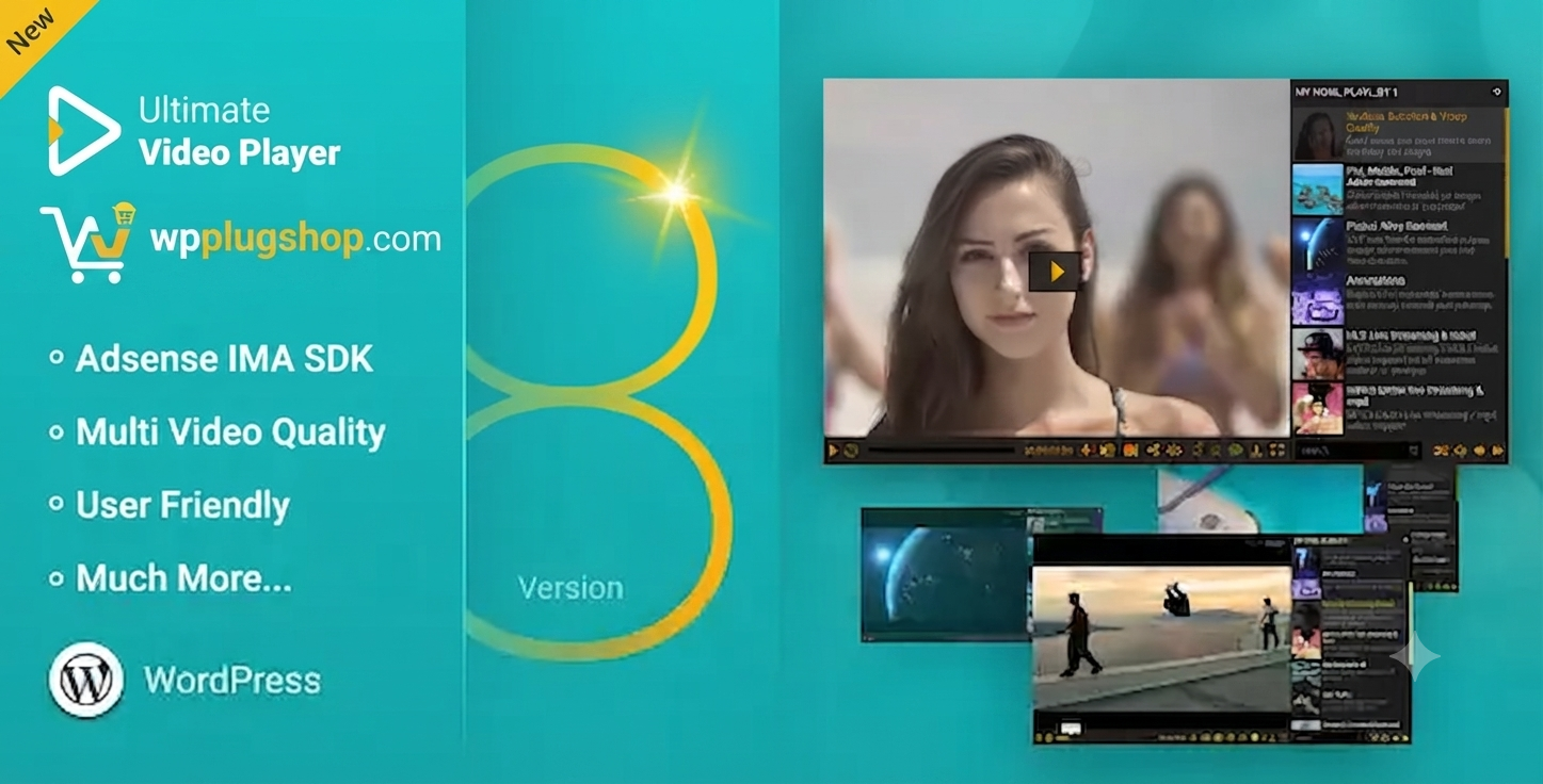 Ultimate Video Player WordPress Plugin – Responsive HTML5 Video Player for YouTube, Vimeo & WooCommerce