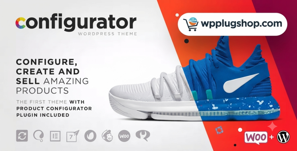 WP Configurator WooCommerce WordPress Theme – Product Customization Ecommerce Theme