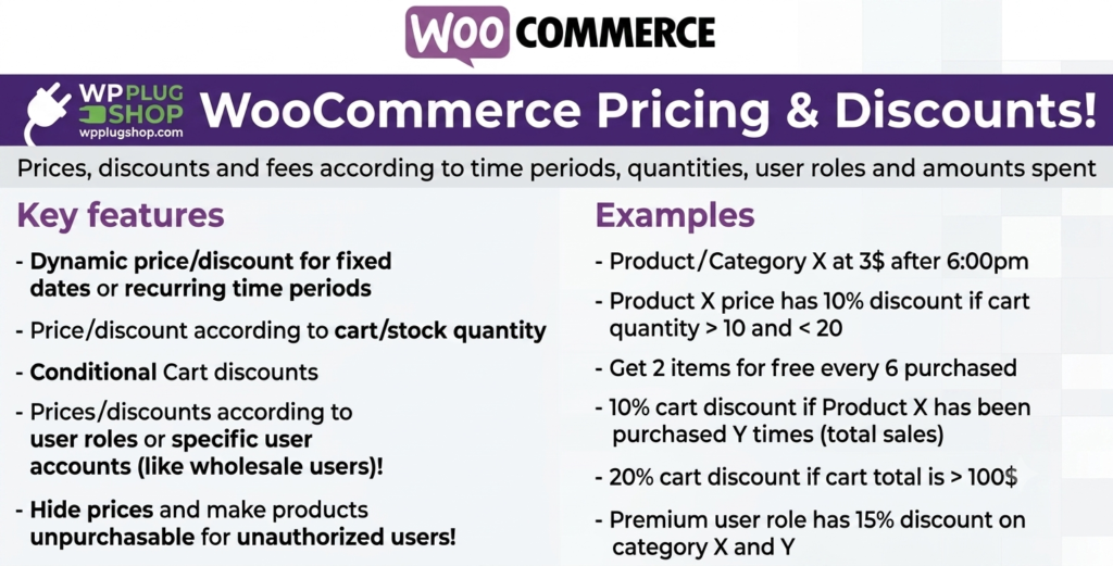 WooCommerce Pricing & Discounts GPL – Advanced Dynamic Pricing & Discount Rules Plugin