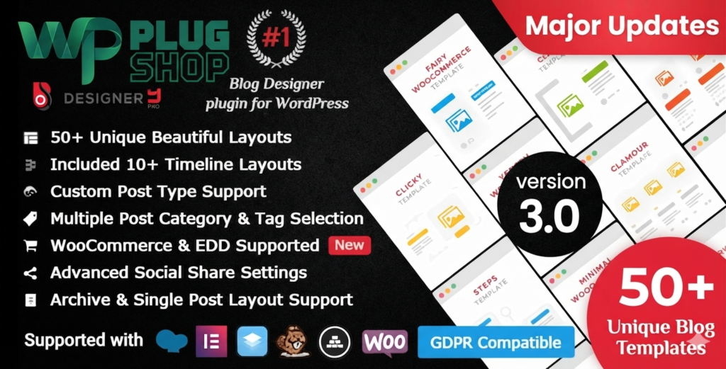 Blog Designer PRO for WordPress – Custom Blog Layout & Design Plugin