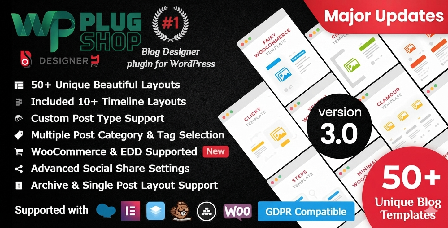 Blog Designer PRO for WordPress – Custom Blog Layout & Design Plugin