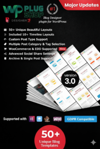 Blog Designer PRO for WordPress – Custom Blog Layout & Design Plugin