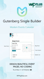 Gutenberg Single Builder Addon for MEC – Custom Modern Events Calendar Event Pages