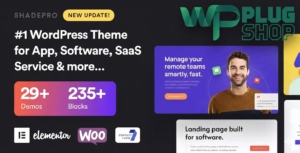 ShadePro WordPress Theme – Multi-Purpose SaaS, Startup & Business Theme