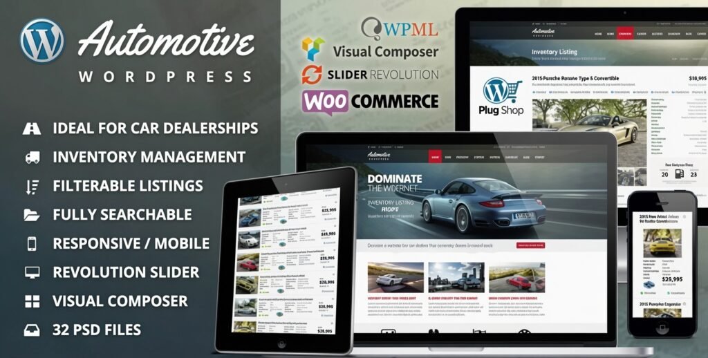 Automotive Theme 13.4.2 – Car Dealership Business WordPress Theme
