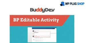 BuddyPress Editable Activity – Allow Users to Edit Activity Stream Posts