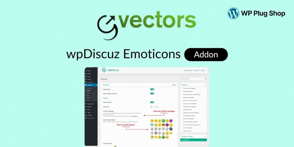 wpDiscuz Emoticons Addon 7.1.4 – WordPress Comment Emoji Enhancement Plugin