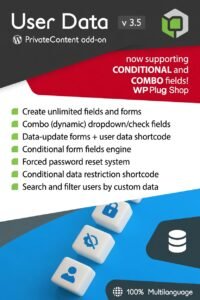 PrivateContent User Data Add-on 3.6.1 – WordPress User Profile Management Plugin