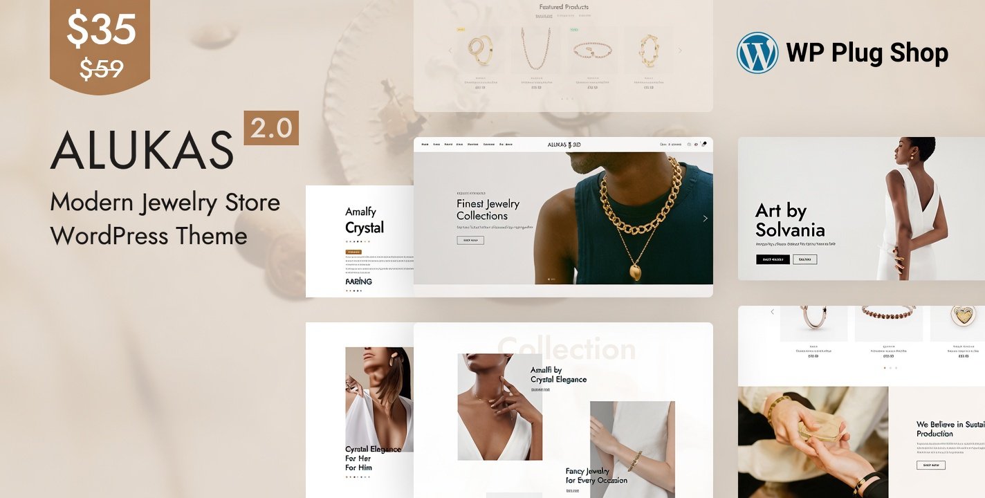 Alukas Theme 2.0.17 – Modern Jewelry Store WooCommerce WordPress Theme