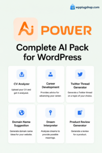 AI Power – Complete AI Pack for WordPress | GPT Content, Chatbot & AI Automation Plugin
