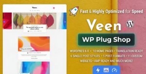 Veen – Minimal Lightweight AMP Blog for WordPress 2.7.0 – SEO Optimized Blogging Theme