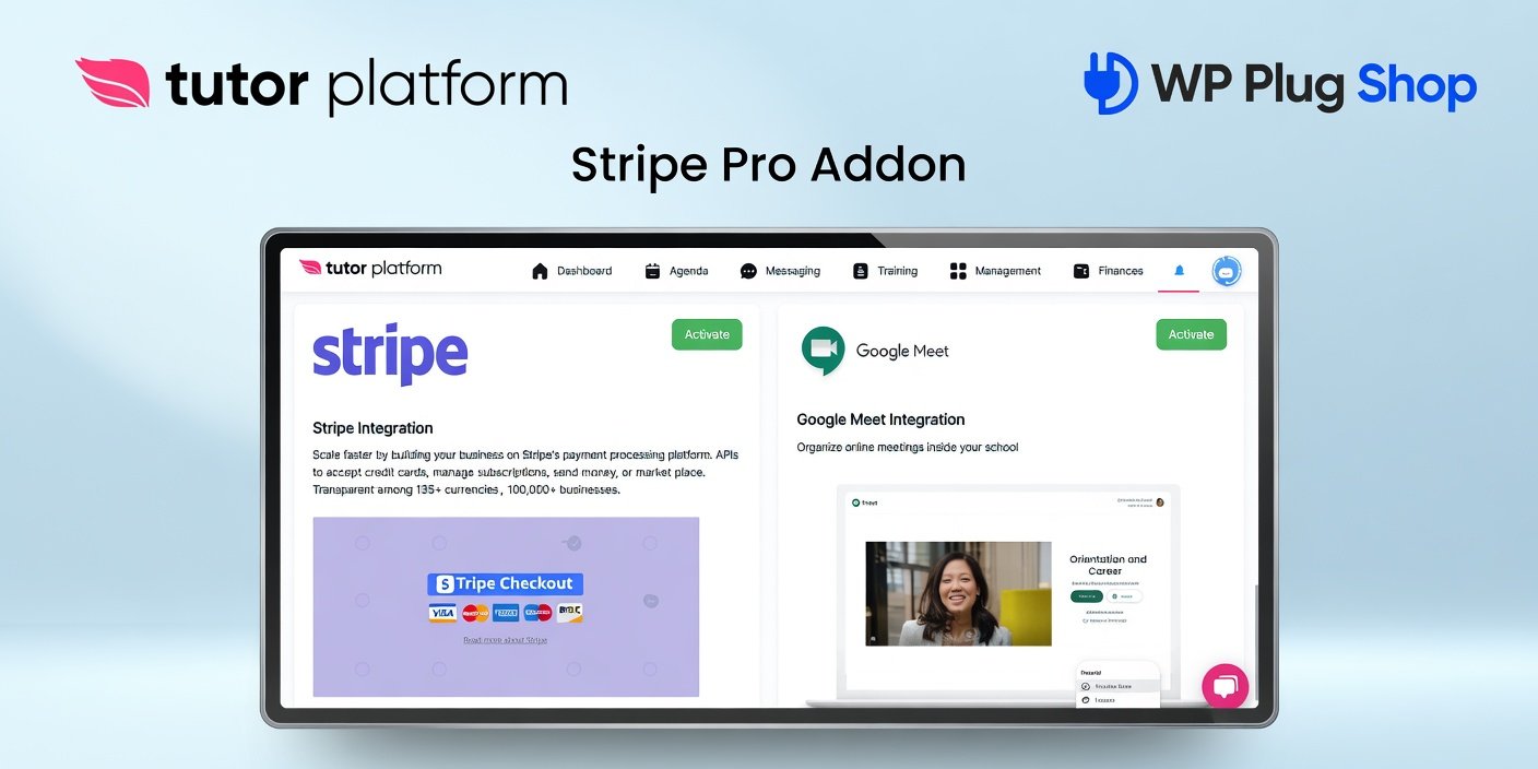 Tutor Pro Stripe Addon – Stripe Payment Gateway for Tutor LMS Courses