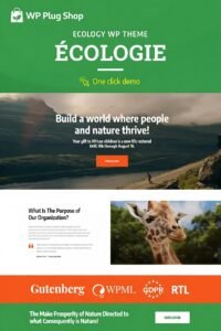 Ecologie Theme 1.1.1 – Environmental NGO & Ecology WordPress Theme