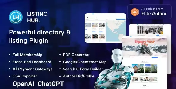 ListingHub – Advanced WordPress Business Directory Listing Plugin