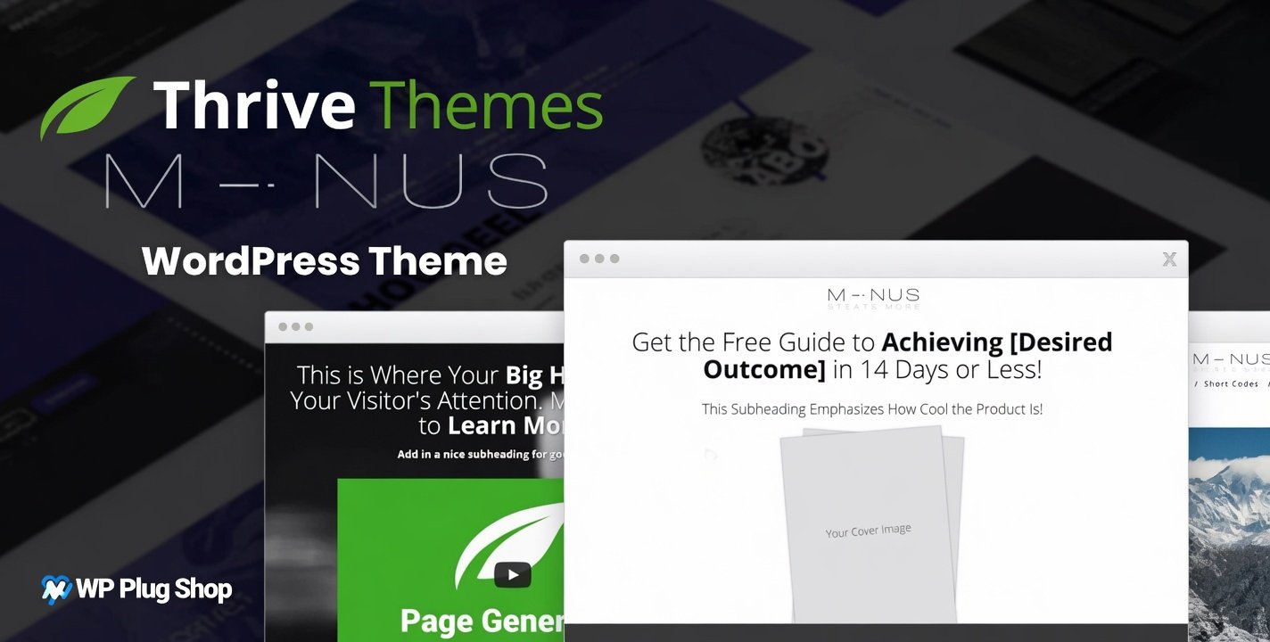 Thrive Minus WordPress Theme – Minimal Clean Blog & Business Theme