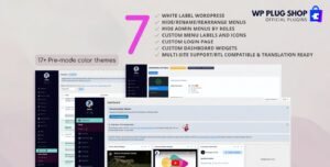 WPShapere WordPress Admin Theme – White Label Dashboard Customization Plugin