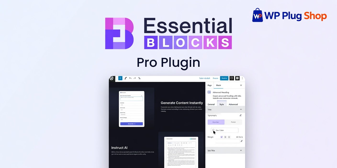 PF11Y Essential Blocks Pro 3.0.0 – Advanced Gutenberg Blocks Plugin for WordPress