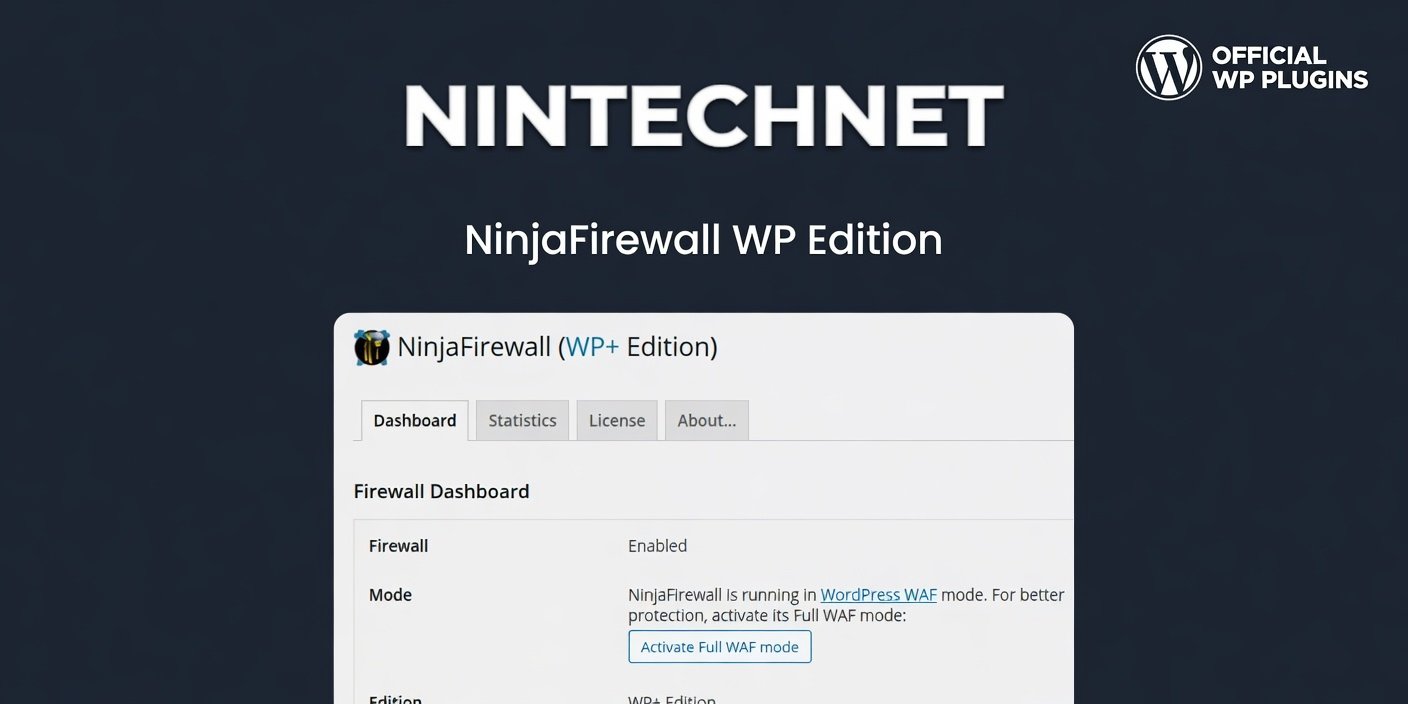 NinjaFirewall WP Edition 4.8.1 – Advanced WordPress Firewall Security Plugin