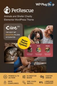 Pet Rescue Theme 2.2.0 – Animal Shelter & Charity WordPress Theme