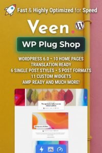 Veen – Minimal Lightweight AMP Blog for WordPress 2.7.0 – SEO Optimized Blogging Theme