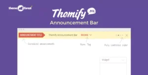 Themify Announcement Bar 2.2.2 – WordPress Sticky Notification & Promotion Bar Plugin