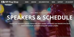 EventOn Speakers & Schedule Addon 2.1.4 – WordPress Event Speaker & Schedule Plugin