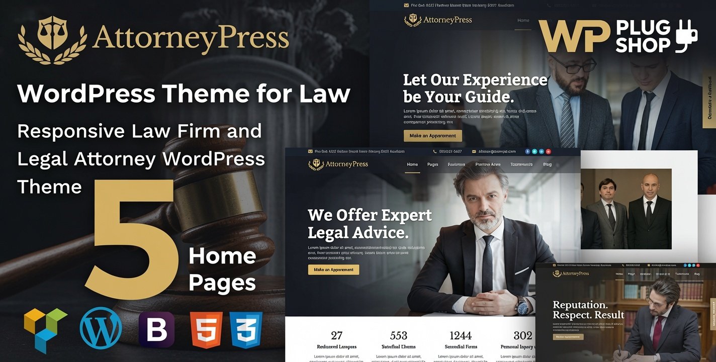 UbTvS Attorney Press Theme 3.0.4 – Professional Lawyer WordPress Theme