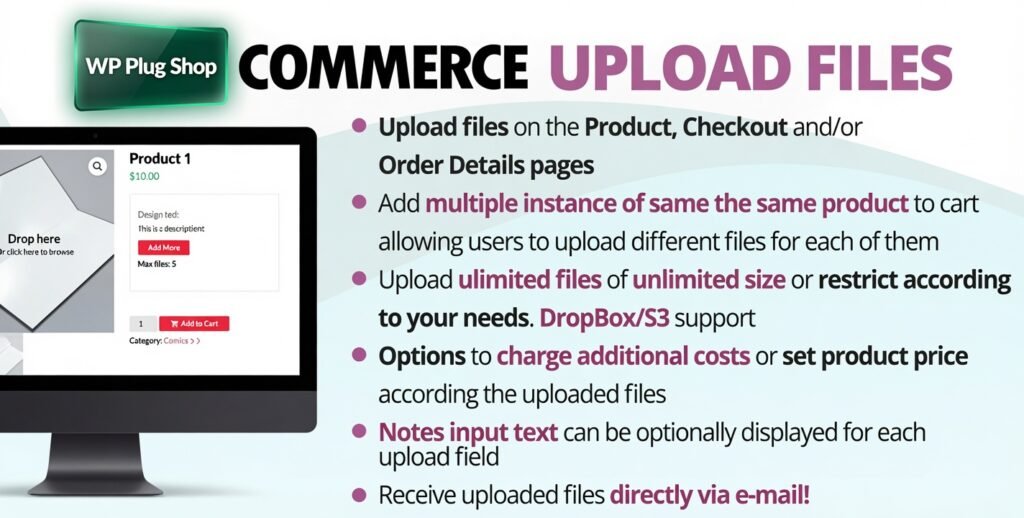 WooCommerce Upload Files 88.6 – Customer File Upload Plugin for WordPress & WooCommerce
