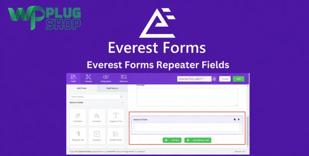 Everest Forms Repeater Fields