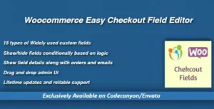 WooCommerce Easy Checkout Field Editor & Checkout Fees 3.8.0 – Custom Checkout Fields & Dynamic Fees Plugin