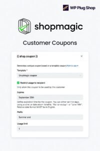 ShopMagic Customer Coupons – WooCommerce Personalized Coupon Automation Plugin