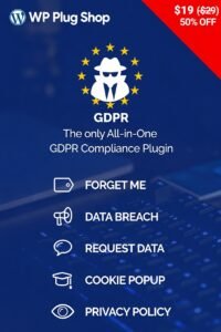 WordPress GDPR & CCPA 2.0.5 – Privacy Compliance & Cookie Consent Plugin