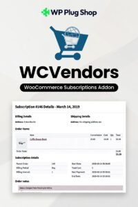 WC Vendors WooCommerce Subscriptions – Multi Vendor Subscription Plugin