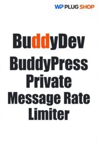 BuddyPress Private Message Rate Limiter Plugin – Premium Community Anti-Spam Shield