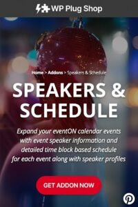 EventOn Speakers & Schedule Addon 2.1.4 – WordPress Event Speaker & Schedule Plugin