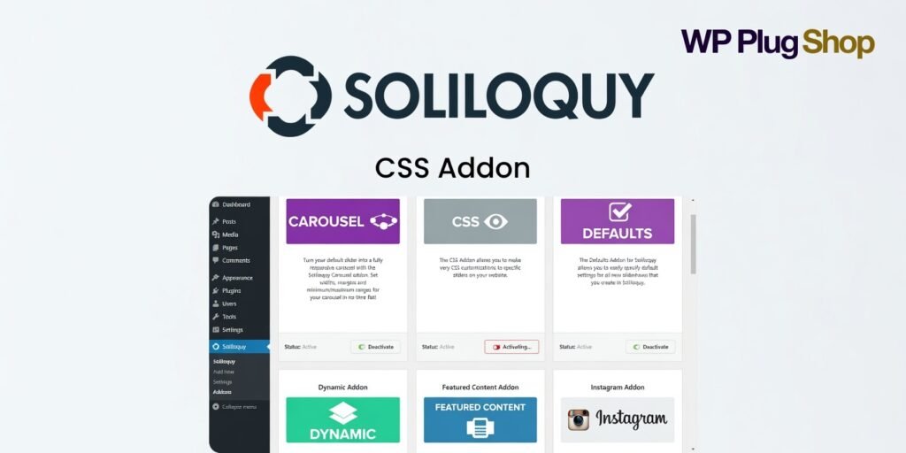 Soliloquy CSS Addon – Custom Slider Styling Plugin for WordPress
