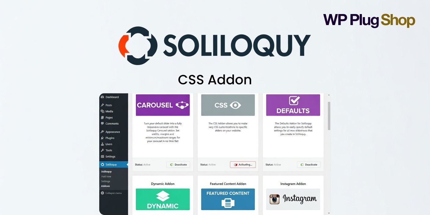 Soliloquy CSS Addon – Custom Slider Styling Plugin for WordPress
