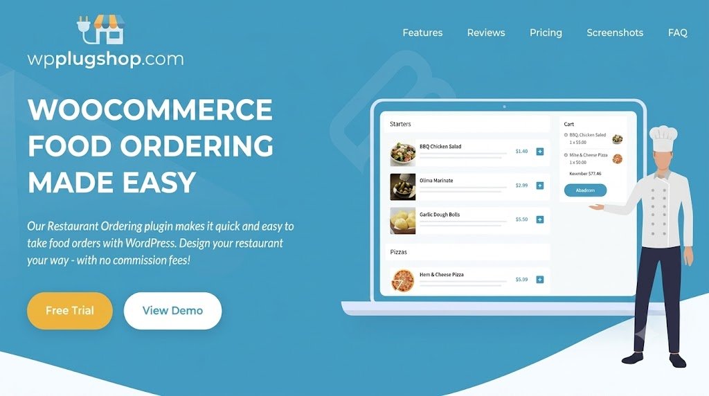 WooCommerce Restaurant Ordering – One-Page Online Food Ordering System