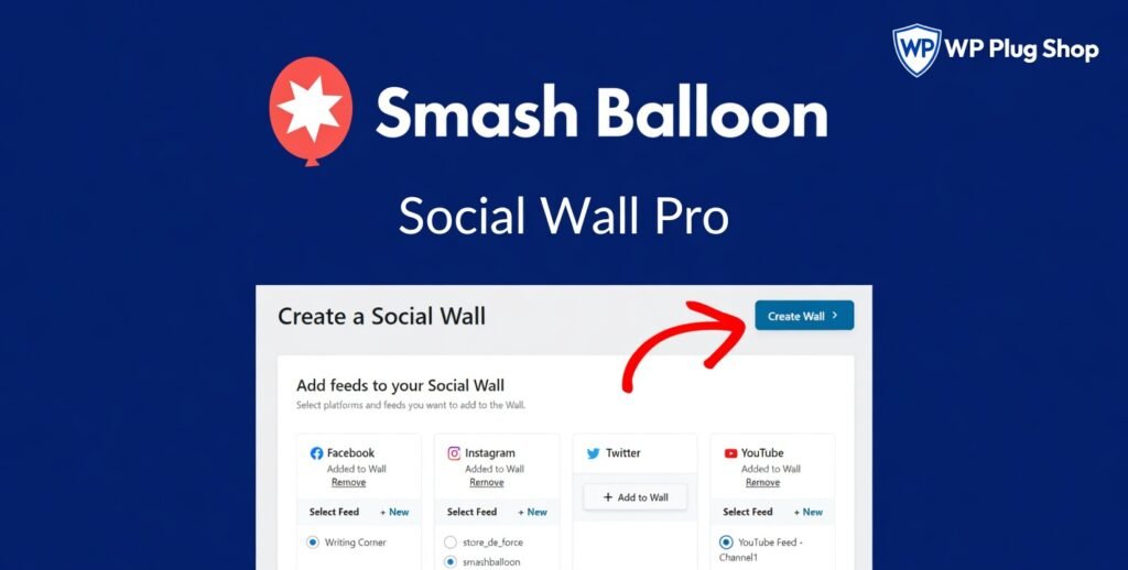 Smash Balloon Social Wall Pro 1.0.8 – WordPress Social Media Wall Plugin