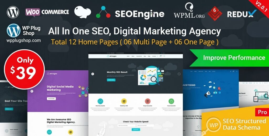 SEO Engine Theme 2.0.0 – Digital Marketing Agency WordPress Theme for SEO Professionals