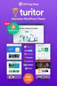 Turitor Theme 1.5.4 – Education WordPress Theme for LMS & Online Courses