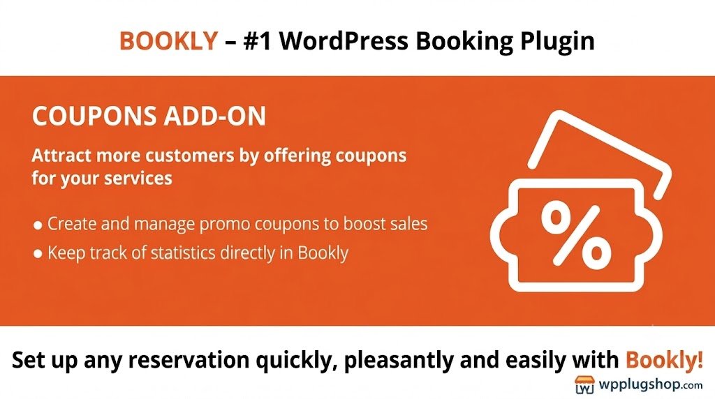 Bookly Coupons Add-on – Discount System for Booking Appointments