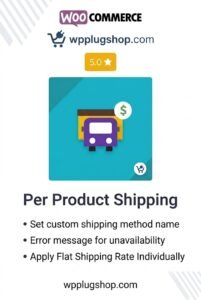 WooCommerce Shipping Per Product Extension – Flexible Custom Rates
