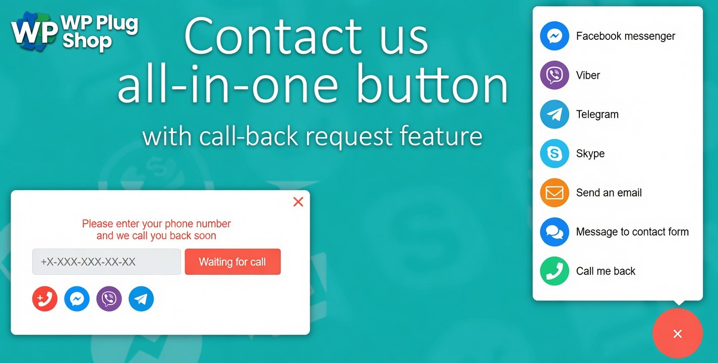 dJ20t Contact Us All-in-One Button – WordPress Callback Request & Contact Plugin