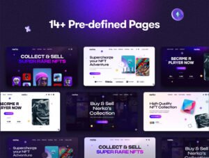 Nerko NFT Portfolio Landing Page HTML Template