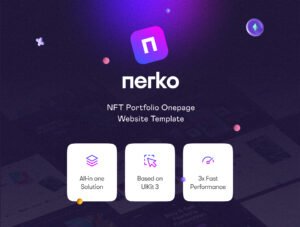 Nerko NFT Portfolio Landing Page HTML Template
