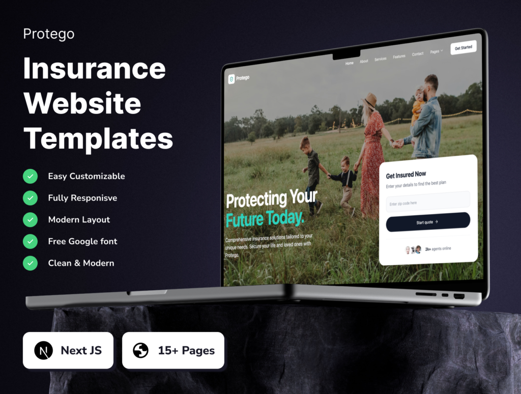 Protego Insurance Website Template