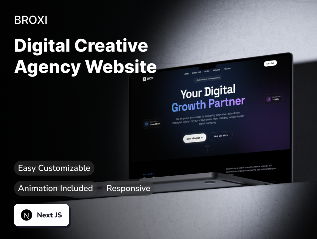 Broxi Digital Creative Agency Website Template